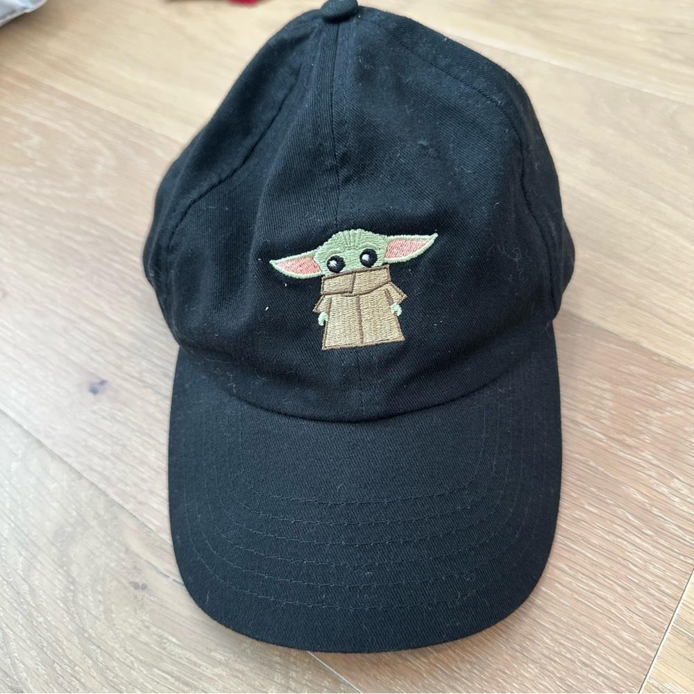 Star Wars Baby Yoda Hat Embroidered Walt Disney World Black Dad Hat Baseball Cap - Picture 9 of 11